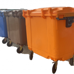 Muhibbah MGB 660 4 Wheel Mobile Garbage Bin Recycle Bin Set 3 in 1 