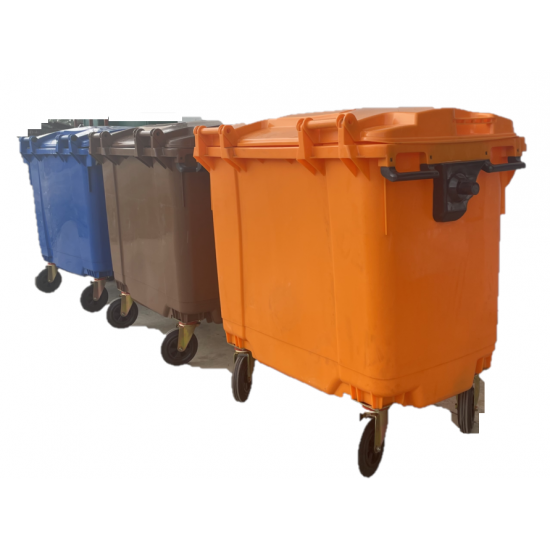 Muhibbah MGB 660 4 Wheel Mobile Garbage Bin Recycle Bin Set 3 in 1 