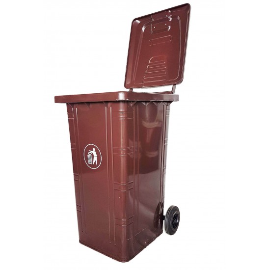 Muhibbah GI240 2 Wheel Steel Mobile Garbage Bin (240 Litres)