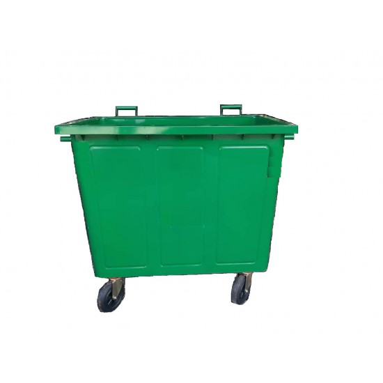 Muhibbah GI660 4 Wheel Galvanised Steel Mobile Garbage Bin (660 Litres)