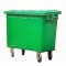 Muhibbah GI660 4 Wheel Galvanised Steel Mobile Garbage Bin (660 Litres)