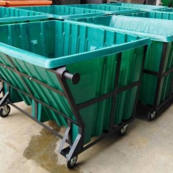 Muhibbah PE Leach Bin with Metal Frame 1100 Litres