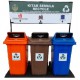 Muhibbah MGB 240 2 Wheel Mobile Garbage Bin Recycle Bin Set 3 in 1 