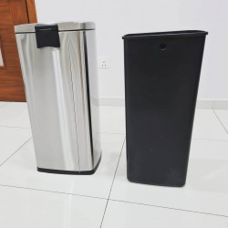 Muhibbah Stainless Steel Pedal Garbage Bin - 30 Litres