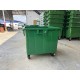 Muhibbah GI1100 4 Wheel Galvanised Steel Mobile Garbage Bin No Cover (1100 Litres)