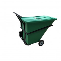 Muhibbah PE Trolley Bin with Metal Frame 300 Litres