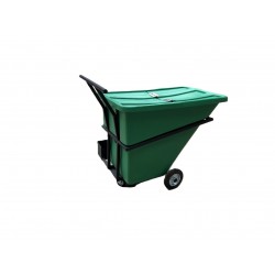 Muhibbah PE Trolley Bin with Metal Frame 300 Litres