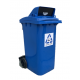 Muhibbah MGB120 2 Wheel Mobile Garbage Bin - Flapdoor Cover (120 Litres) 