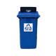 Muhibbah MGB120 2 Wheel Mobile Garbage Bin - Flapdoor Cover (120 Litres) 