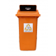 Muhibbah MGB120 2 Wheel Mobile Garbage Bin - Flapdoor Cover (120 Litres) 